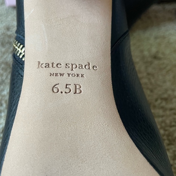 Kate Spade Leather Ankle Knott Zip Boot in Black size 6.5 - Picture 5 of 9